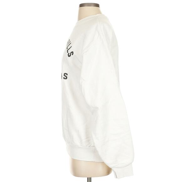 LOCAL AUTHORITY FUFC Cheap Thrills Beverly Hills sweatshirt white pullover Sz S - Picture 3 of 7